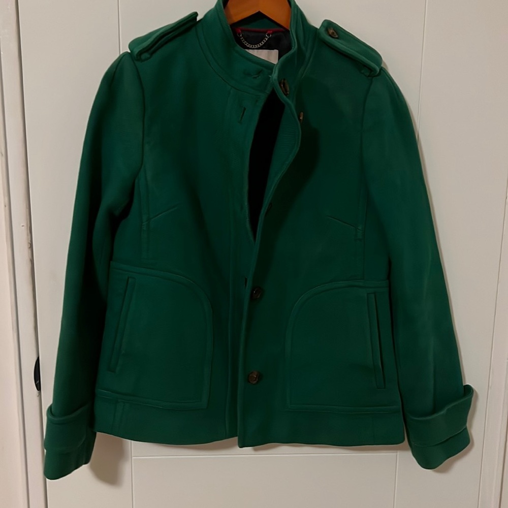 Banana Republic Green Pea Coat size S